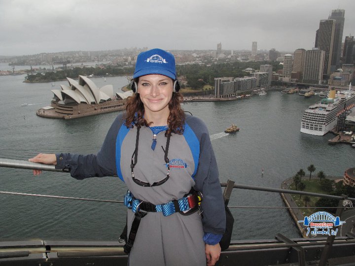 Me climbing Sydney Harbour Bridge
