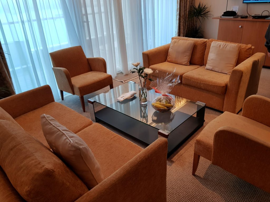 Owner's suite lounge