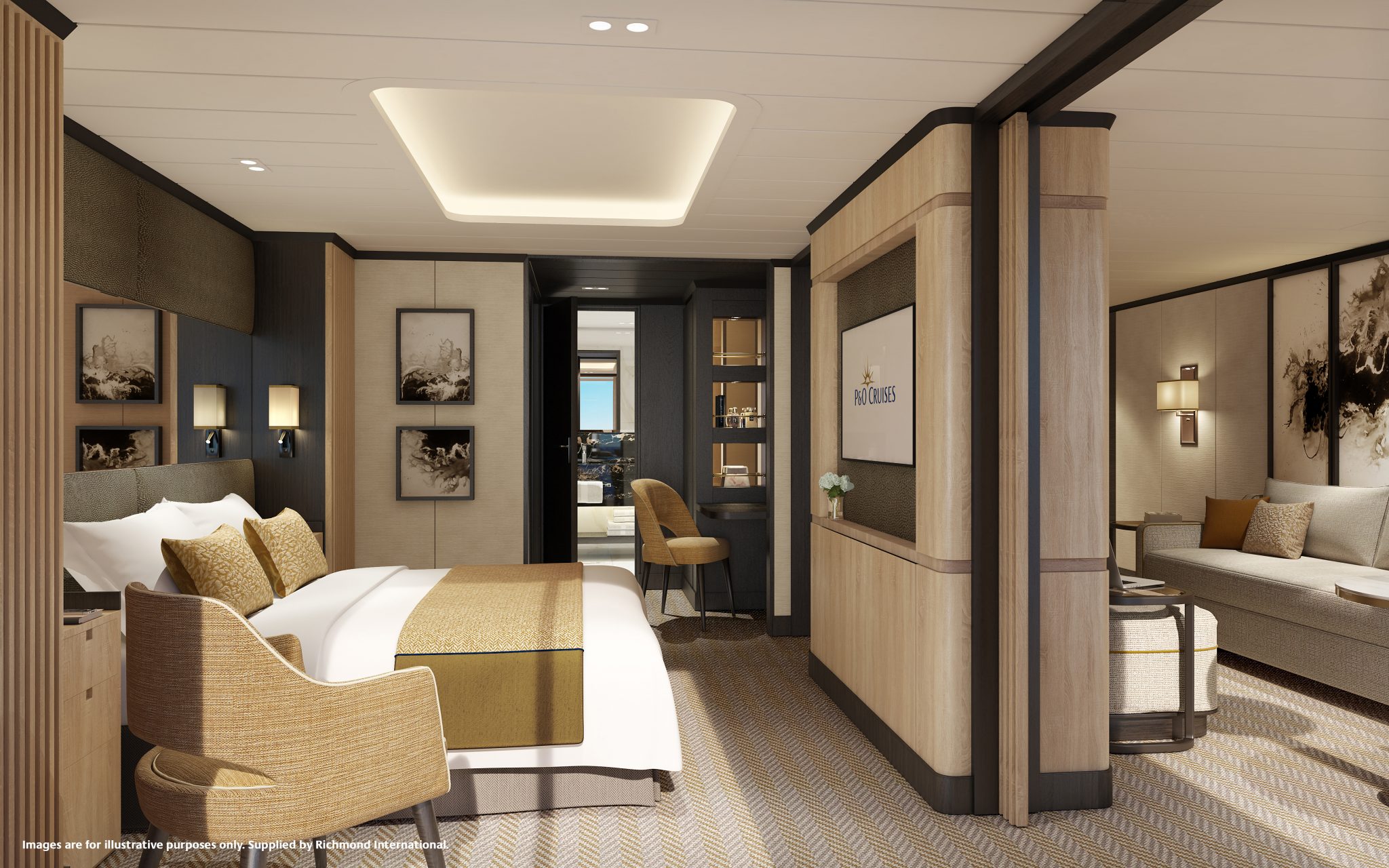 p and o cruises rooms