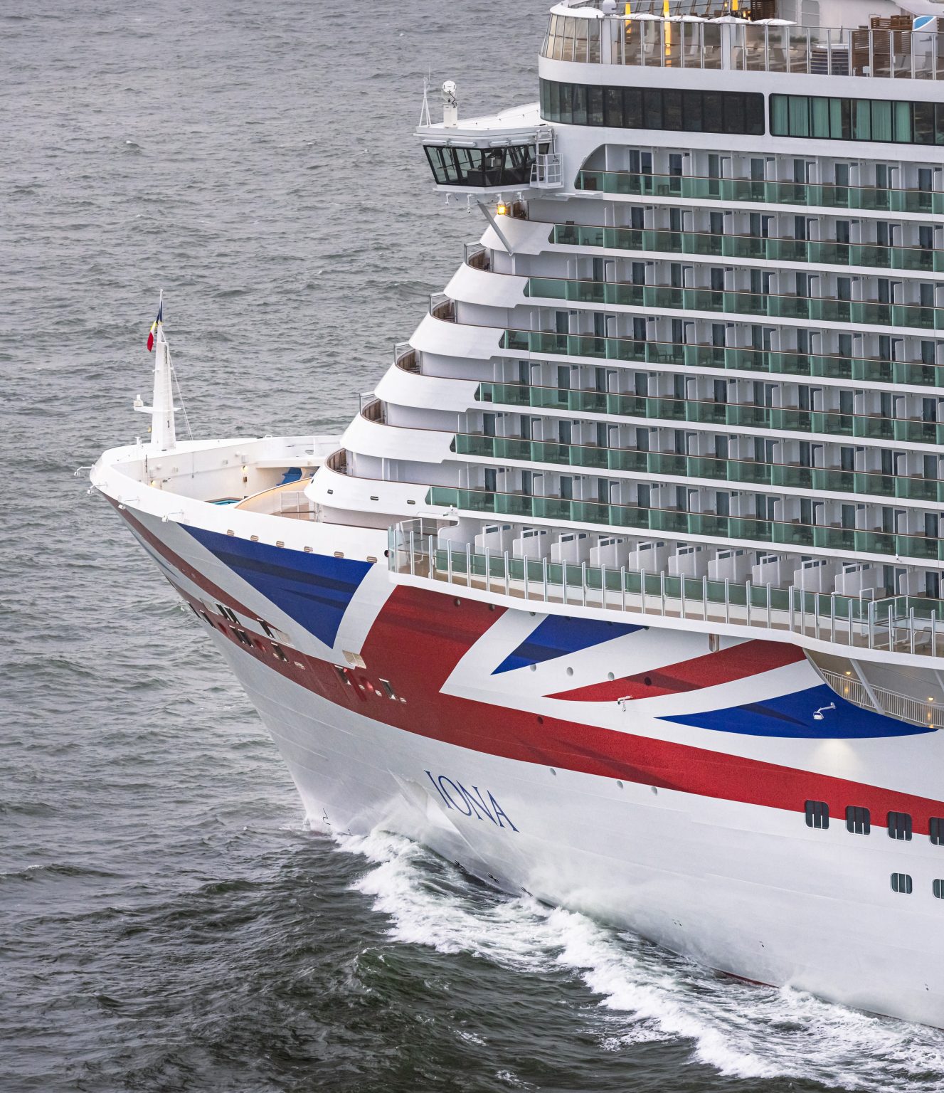 The newest P&O Cruises ship Iona arrives in Southampton The